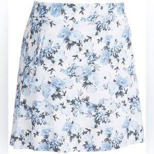 G/FORE Womens Photo Floral Silky Tech Nylon A-Line Golf Skort